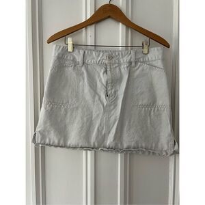 Old Navy beige  cotton mini skirt 10